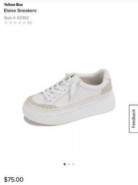 Yellowbox Eloise Low Top Sneakers Size 7.5